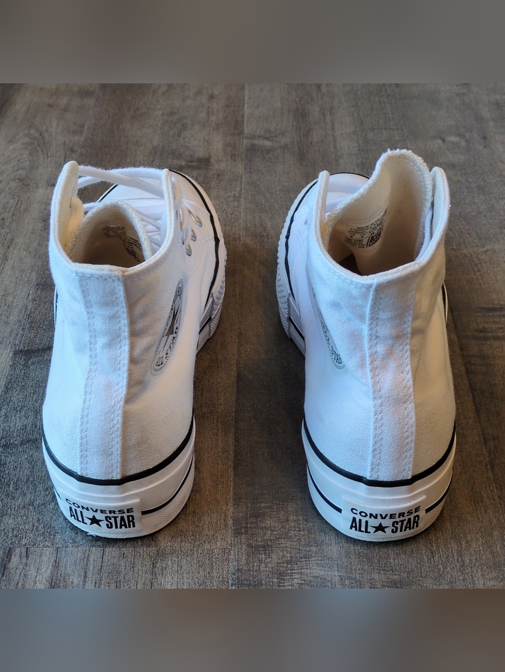 Converse Womens Chuck Taylor All Star Lift 560846F White Size 8 - Picture 7 of 10